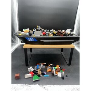 Lego Black Boat Hull Unitary 51 x 12 x 6 Dot Size Pieces Included Not Complete